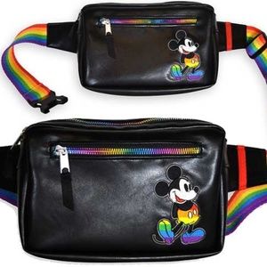 Disney Parks Rainbow Pride Collection Mickey Mouse Belt Bag Fanny Pack Belt Bag